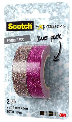Opakowanie Taśma brokatowa SCOTCH® Expressions  15mm 5m