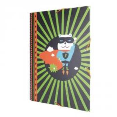 Opakowanie Teczka A4 cienka z gumką Super Heroes czarny