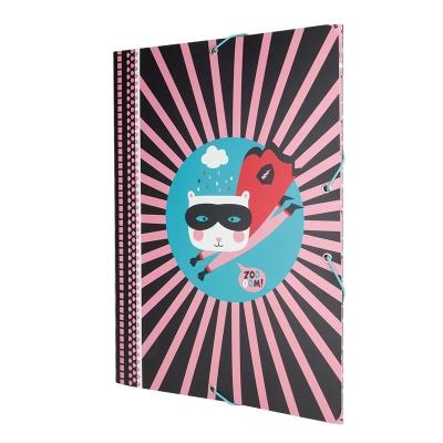 Opakowanie Teczka A4 cienka z gumką Super Heroes róż