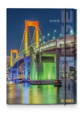 Okładka książki Teczka A4 z gumką Bridges STREET