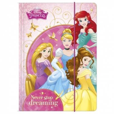 Opakowanie Teczka z gumką A4 Księżniczki 10 sztuk