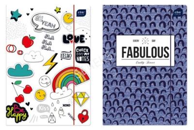 Opakowanie Teczka z gumką A4+ LUX UV Hipster (10szt)