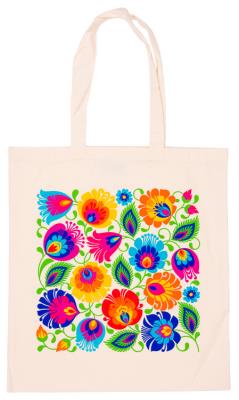 Opakowanie Torba bawełniana szyta- łowickie kwiaty FOLKSTAR