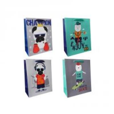 Opakowanie Torby prezentowe 26x32 Psy, Enjoy op. 12szt