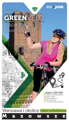 Warszawa i okolice - część południowa mapa tras rowerowych. Autor: Opracowanie zbiorowe. SmakLiter.pl Okładka książki Warszawa i okolice - część południowa mapa tras rowerowych