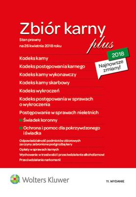 Okładka książki Zbiór karny PLUS 2018