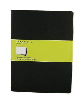 Zestaw 3 zeszytów Moleskine Cahier Journals XL gładki czarny. Wydawca: Moleskine. SmakLiter.pl Opakowanie Zestaw 3 zeszytów Moleskine Cahier Journals XL gładki czarny