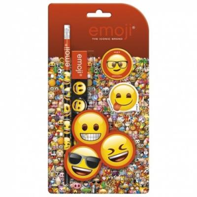 Opakowanie Zestaw 4 przyborów szkolnych EMOJI 10   ZPS4EM10