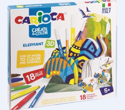 Opakowanie Zestaw do kolorowania Elephant 3D CARIOCA