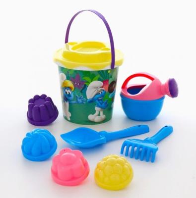 Opakowanie Zestaw Nr3 Smerfy zaginiona wioska-2 Wiaderko z nalepką z akcesoriami