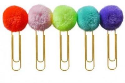 Opakowanie Zestaw spinaczy z pomponami