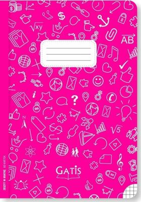 Opakowanie Zeszyt A5 ECO PINK w kratkę 60 kartek 10 sztuk