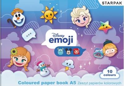 Opakowanie Zeszyt papierów kolorowych A5 Kraina Lodu 25 sztuk