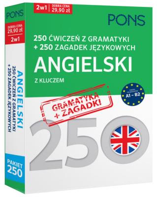 250 ćwiczeń z gramatyki Angielski + 250 zagadek. Autor: Opracowanie zbiorowe. SmakLiter.pl Okładka książki 250 ćwiczeń z gramatyki Angielski + 250 zagadek