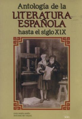 Okładka książki Antología de la literatura española hasta el siglo XIX