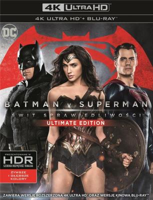 Batman v Superman: Świt sprawiedli. (2 Blu-ray) 4K. Autor: Zack Snyder. SmakLiter.pl Okładka książki Batman v Superman: Świt sprawiedli. (2 Blu-ray) 4K