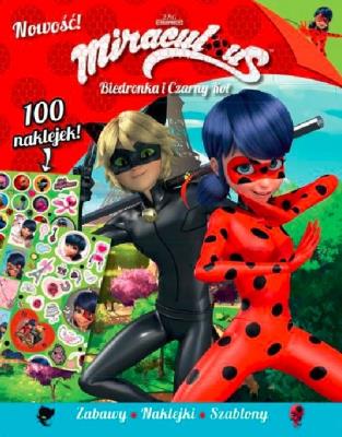 Biedronka i Czarny Kot. Zabawy  naklejki. Autor: Opracowanie zbiorowe. SmakLiter.pl Okładka książki Biedronka i Czarny Kot. Zabawy  naklejki