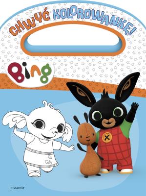 Bing. Chwyć kolorowankę!. Autor: Marta Stochmiałek. SmakLiter.pl Okładka książki Bing. Chwyć kolorowankę!