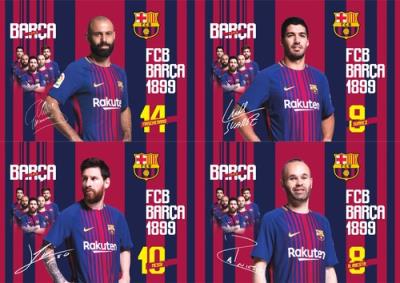 Opakowanie Blok rysunkowy A4 20 arkuszy FC Barcelona