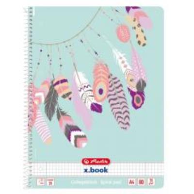 Opakowanie Brulion na spirali A4/80K kratka Feathers (5szt)