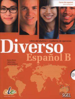 Diverso Espanol B Libro del alumno + Cuaderno de ejercicios + CD. Autor: Alonso Encina, Corpas Jaime. SmakLiter.pl Okładka książki Diverso Espanol B Libro del alumno + Cuaderno de ejercicios + CD