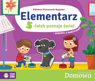 Elementarz. 5-latek poznaje świat. Autor: Elżbieta Pietruczuk-Bogucka. SmakLiter.pl Okładka książki Elementarz. 5-latek poznaje świat