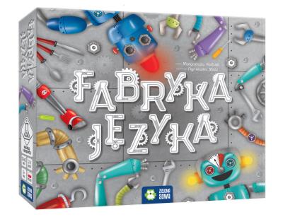 Fabryka języka. Autor: Małgorzata Korbiel. SmakLiter.pl Okładka książki Fabryka języka