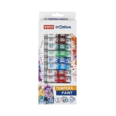 Opakowanie Farba tempera 12 kolorów EASY