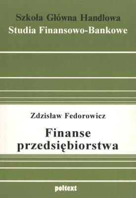 Okładka książki FINANSE PRZEDSIĘBIORSTWA
