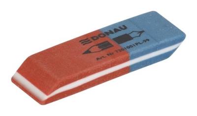 Opakowanie Gumka wielofunkcyjna DONAU 57x19x8mm niebiesko-czerwona 40 sztuk