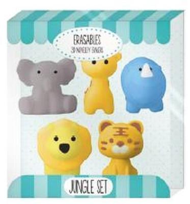 Opakowanie Gumki do mazania Zwierzęta dżungli