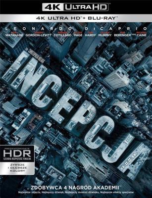 Incepcja (3 Blu-ray) 4K. Autor: Christopher Nolan. SmakLiter.pl Okładka książki Incepcja (3 Blu-ray) 4K