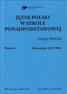 Język polski w szkole ponadpodst. nr 4 2017/2018. Autor: praca zbiorowa. SmakLiter.pl Okładka książki Język polski w szkole ponadpodst. nr 4 2017/2018