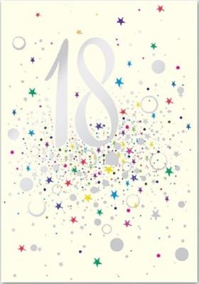 Opakowanie Karnet B6 z kopertą Urodziny 18