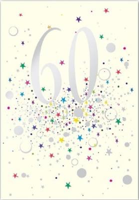 Opakowanie Karnet B6 z kopertą Urodziny 60