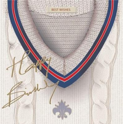 Opakowanie Karnet kwadrat z kopertą Urodziny Cricket Jumper