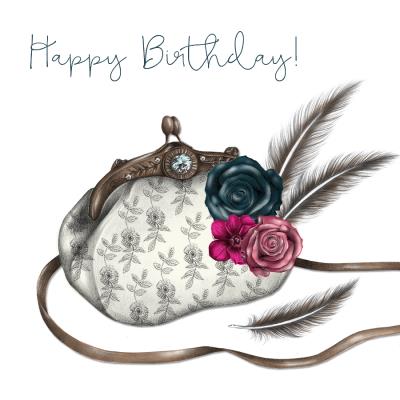 Opakowanie Karnet Swarovski kwadrat CL0303 Urodziny torebka