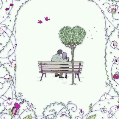 Okładka książki Karnet Swarovski kwadrat Ławka