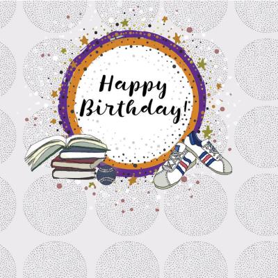 Opakowanie Karnet Swarovski kwadrat Urodziny książki