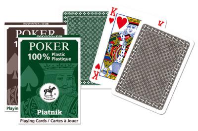 Opakowanie Karty pojedyńcze talie ''plastik Poker'' PIATNIK