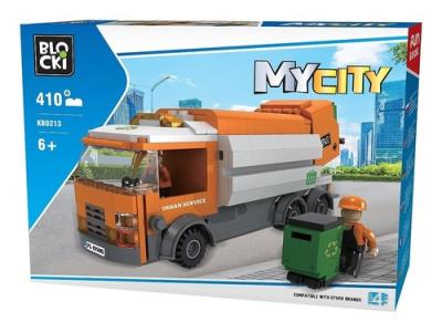 Opakowanie Klocki BLOCKI - MyCity Śmieciarka 410 elementów