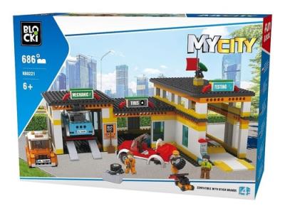 Opakowanie Klocki Blocki MyCity Stacja Obsługi 686 elementów
