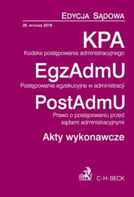 Okładka książki Kodeks postępowania administracyjnego Postępowanie egzekucyjne w administracji