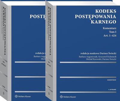 Kodeks postępowania karnego Komentarz Tom 1 i 2. Autor: Eichstaedt Krzysztof, Świecki Dariusz, Augustyniak Barbara, Kurowski Michał. SmakLiter.pl Okładka książki Kodeks postępowania karnego Komentarz Tom 1 i 2