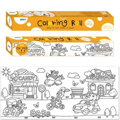 Kolorowanka samoprzylepna w rolce Happy Hours. Wydawca: Stickn. SmakLiter.pl Opakowanie Kolorowanka samoprzylepna w rolce Happy Hours