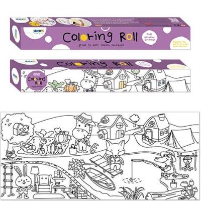 Kolorowanka samoprzylepna w rolce Woda II. Wydawca: Stickn. SmakLiter.pl Opakowanie Kolorowanka samoprzylepna w rolce Woda II