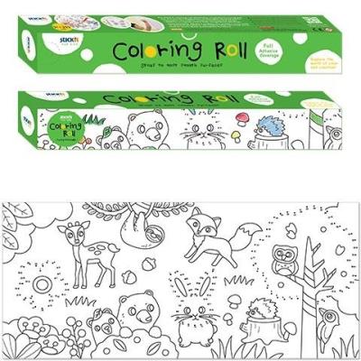 Kolorowanka samoprzylepna w rolce Zwierzęta. Wydawca: Stickn. SmakLiter.pl Opakowanie Kolorowanka samoprzylepna w rolce Zwierzęta