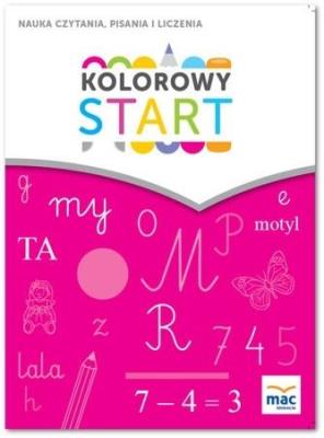Kolorowy start. 5 i 6 latki. Nauka czytania... MAC. Autor: Wiesława Żaba-Żabińska. SmakLiter.pl Okładka książki Kolorowy start. 5 i 6 latki. Nauka czytania... MAC