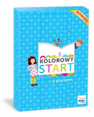 Kolorowy start z plusem. Sześciolatek. Pakiet. Autor: Wiesława Żaba-Żabińska. SmakLiter.pl Okładka książki Kolorowy start z plusem. Sześciolatek. Pakiet