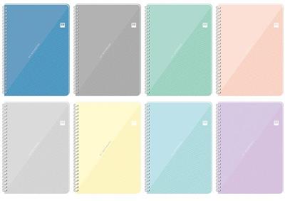 Kołozeszyt A4/100#/= z przekładkami Black&Blue pastel. Wydawca: Noster. SmakLiter.pl Opakowanie Kołozeszyt A4/100#/= z przekładkami Black&Blue pastel